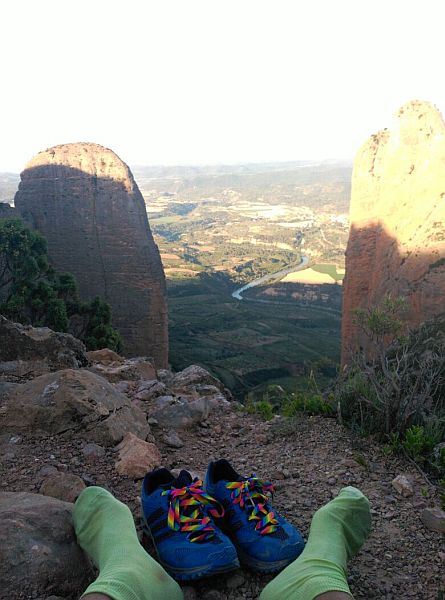 La liga Arco iris en los Mallos de Riglos