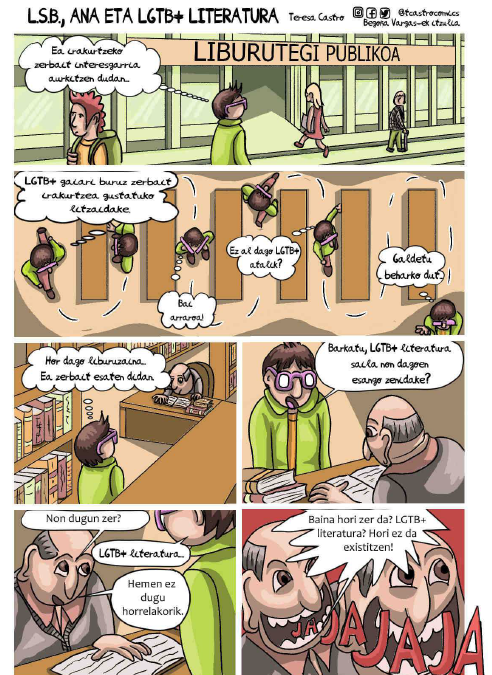 L.S.B, Ana ETA LGTB+ LITERATURA
